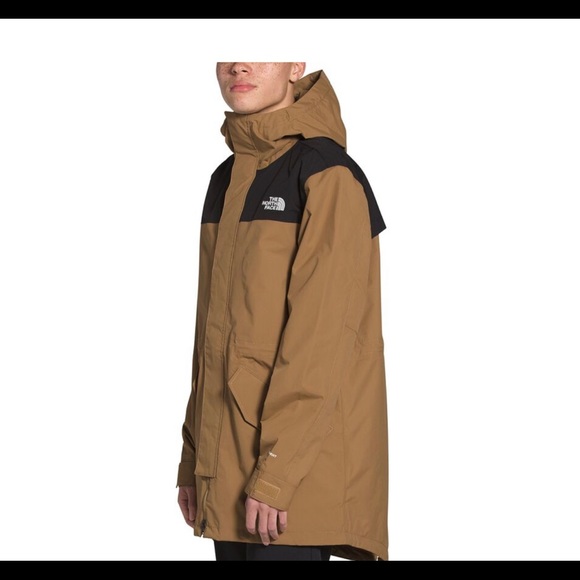 THE NORTH FACE UTILITY BROWN RAIN PARKA - Picture 2 of 7